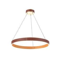 Klausen 142027 - LED luster na sajli LEATHER LED/47,8W/230V braon/narandžasta