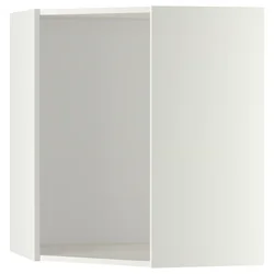 METOD Kotna viseča omarica, bela, 68x37x80 cm