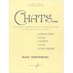 BERHOMIEU M:CHATS, 4 FLUTE