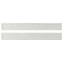 ASPUDDEN Front fioke, svetlosiva, 80x10 cm