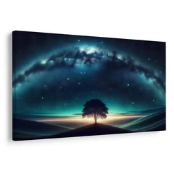 Slika drevo življenja pod zvezdami - 60x40
