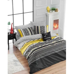 Lessentiel Maison Set Double posteljine Formas, 200x220cm, Sivi