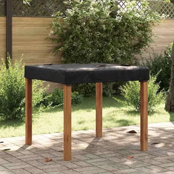 Pokrov za stol Jednobojno Crna 112 x 112 x 15 cm tkanina