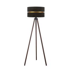 Duolla - Podna lampa DUO 1xE27/60W/230V preč. 44 cm crna/smeđa