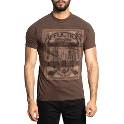 Hardcore majica moška - AMERICAN MADE - AFFLICTION - A26245-DTPD