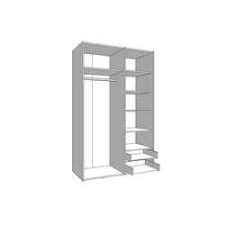 Garderobna omara LEON 3D