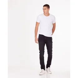 Denistar Muške farmerke 100-2506, Slim fit, Crne