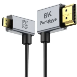 Portkeys 8K HDMI cable A to Micro HDMI D Combo Pack (1m + 0,3m)