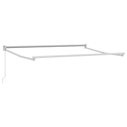 Ručno sklopiva konstrukcija tende Bijeli 3,5 x 2 m Aluminij