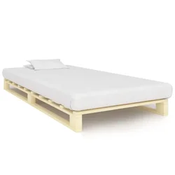 Vidaxl Posteljni okvir iz palet trdna borovina 90x200 cm