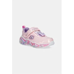 Skechers Patike za devojčice S Lights Lil Butterfly Bliss, 303066N-LPMT, Roze