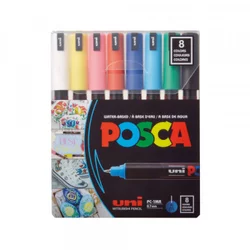 Uni-Ball pc-3m posca marker uni set /0.7mm 8 kom osnovne boje ( H877 )