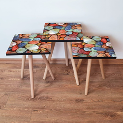 HANAH HOME Set 3 stočića 3Shp17 Multicolor