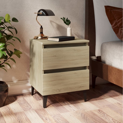 Vidaxl Nočna omarica sonoma hrast 40x35x50 cm iverna plošča