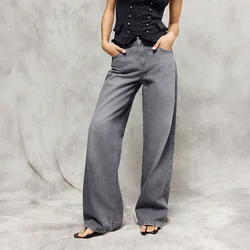 Farmerke wide leg sa niskim strukom