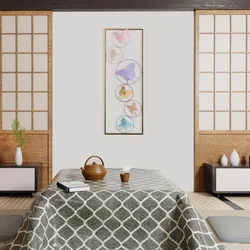 Wallity Zidna dekoracija Dream - 2, 32 x 5 x 90 cm, Zlatne boje