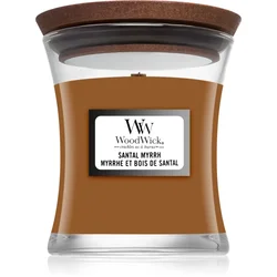 Woodwick Santal Myrrh dišeča sveča 85 g