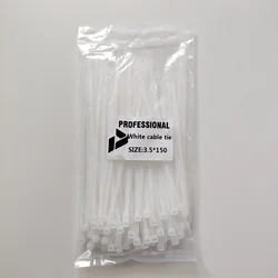 PDV Professional Kablovska vezica, 3,5x150mm, 100 komada, Bela