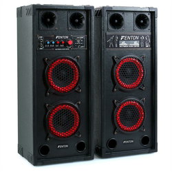 Karaoke Anlage STAR-Wedding PA-Boxen 800W | 2-Kanal-VHF-Funk-Mikrofon-Set