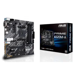 ASUS PRIME A520M-A II/CSM AMD A520 Vtičnica AM4 micro ATX