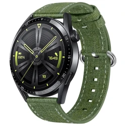 BStrap Denim pašček za Samsung Galaxy Watch 3 45mm, olive green