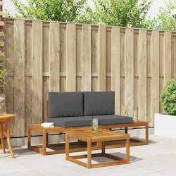 Set vanjskih sofa 3 kom. Prirodna