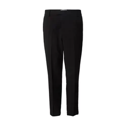 DAN FOX APPAREL Hlače na rob Justus črna