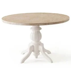 Hanah Home Trpezarijski sto Albero06 120x120x75cm Belo-Hrast
