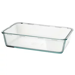 IKEA 365+ Posuda za hranu, veliko pravougaono/staklo, 3.1 l