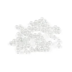Mavrične plastične kroglice O6 mm - prozorne (10 g)
