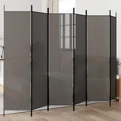 Sobna pregrada s 6 panela antracit 300x200 cm od tkanine