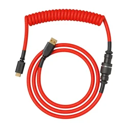 Kabl Glorious Coiled Cable USB-C - Crimson Red