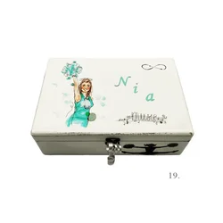 Kutija uspomena personalizirana imenom - poklon za rođenje, krštenje ili rođendan djeteta - 19. 20x30x10cm - 154309