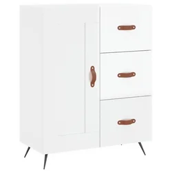 Komoda sjajna bijela 69,5x34x90 cm od konstruiranog drva