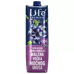 Life Negazirani sok Crna ribizla, 1l