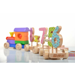 HANAH HOME Drvena igračka Math Train