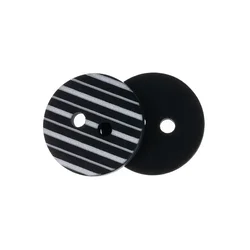 Gumb - komplet 3 kosov - d. 20 mm - temno modra, bela