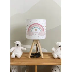 Bata i seka Dečija stona lampa Duga, Bela