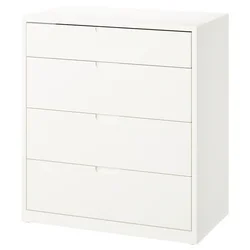 TONSTAD Predalnik s 4 predali, krem bela, 82x47x91 cm