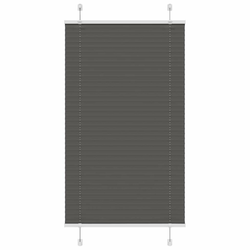 Plisirana roleta crna 80x150 cm širina tkanine 79,4 cm