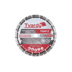 TVARDY T00812 Segmentirani diamantni disk 230x12x22,23 mm
