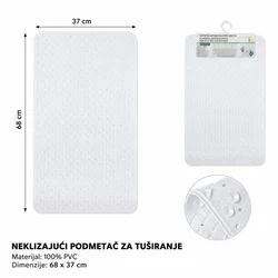 KMT Prostirka za kadu, Bela
