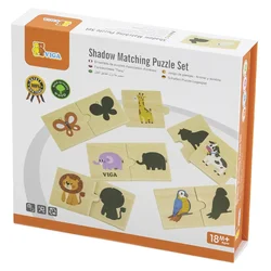 PERTINI Viga puzzle životinje i njihove siluete