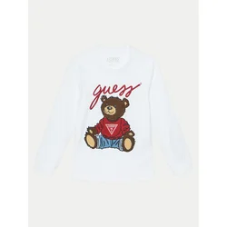 Guess Bluza L5RI32 K8HM4 Bela Regular Fit