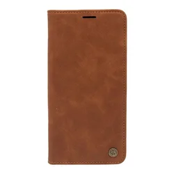 Maska za telefon LEATHER RETRO FLIP za Huawei Honor 50 Lite, Tamnobraon