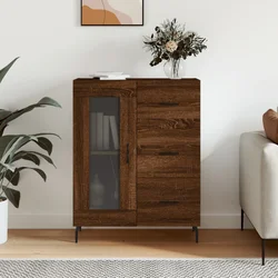 Komoda boja smeđeg hrasta 69,5x34x90 cm od konstruiranog drva