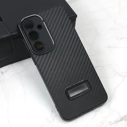 Torbica Carbon Stripe za Samsung S926B Galaxy S24 Plus crna