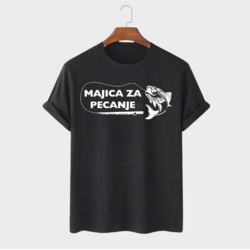 MAFIMI Muška majica Majica za pecanje, Crna