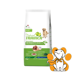 Natural Trainer Dog Maxi Adult Dry-Cured Ham 12kg, Sa Sirovom Šunkom i Pirinčem