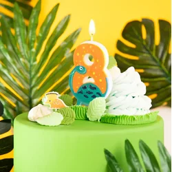 PartyPal Svečka za torto številka 8 OSEM Dino DINOZAVER